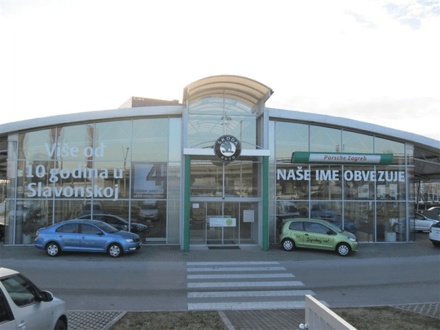 Porsche Zagreb 1 / Autosalon i servis “Škoda”, Zagreb, Slavonska av. 10